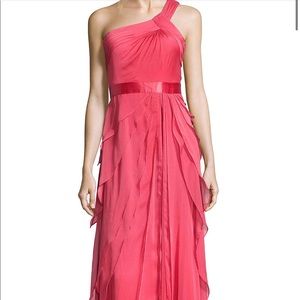 PROM Formal One Shoulder Dress - Dark Pink Size 6